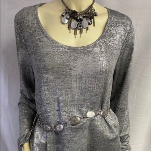 BEAUTIFUL SILVER BLOUSE
